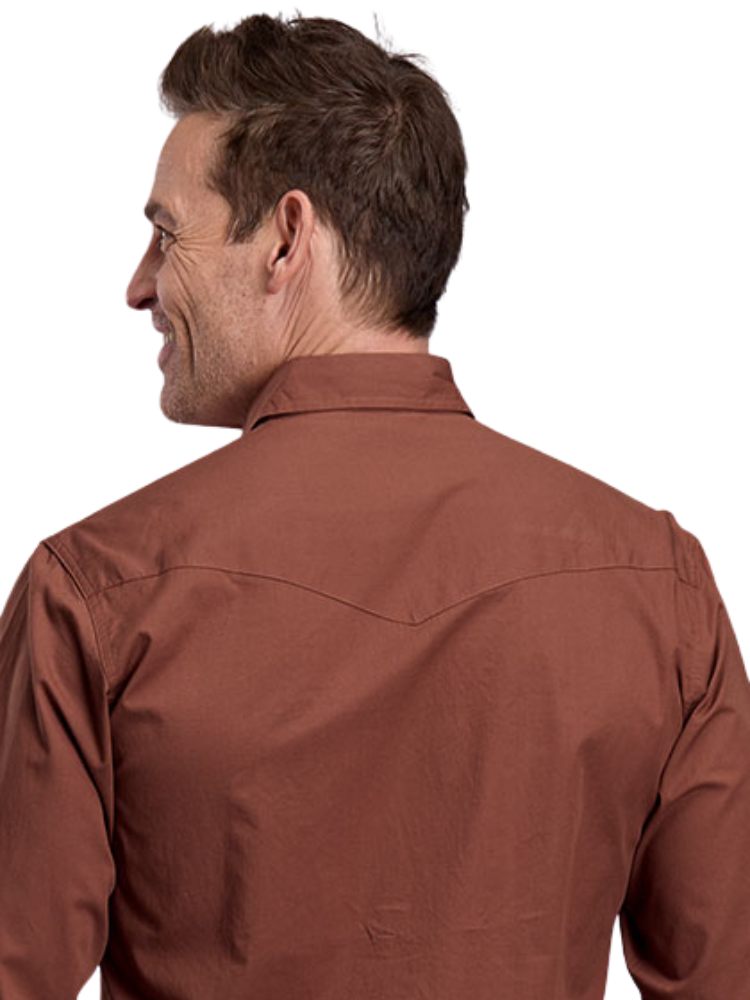 Chemise Western Performance Sienna Brown - Homme