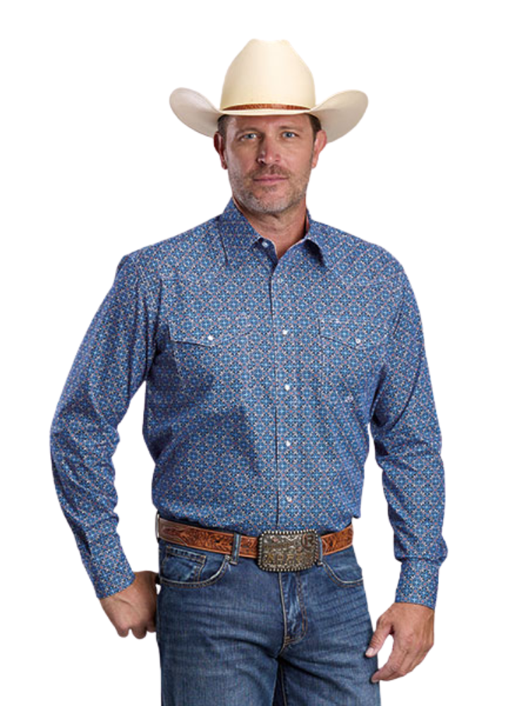 Western Sky Tile Bandana Shirt - Men