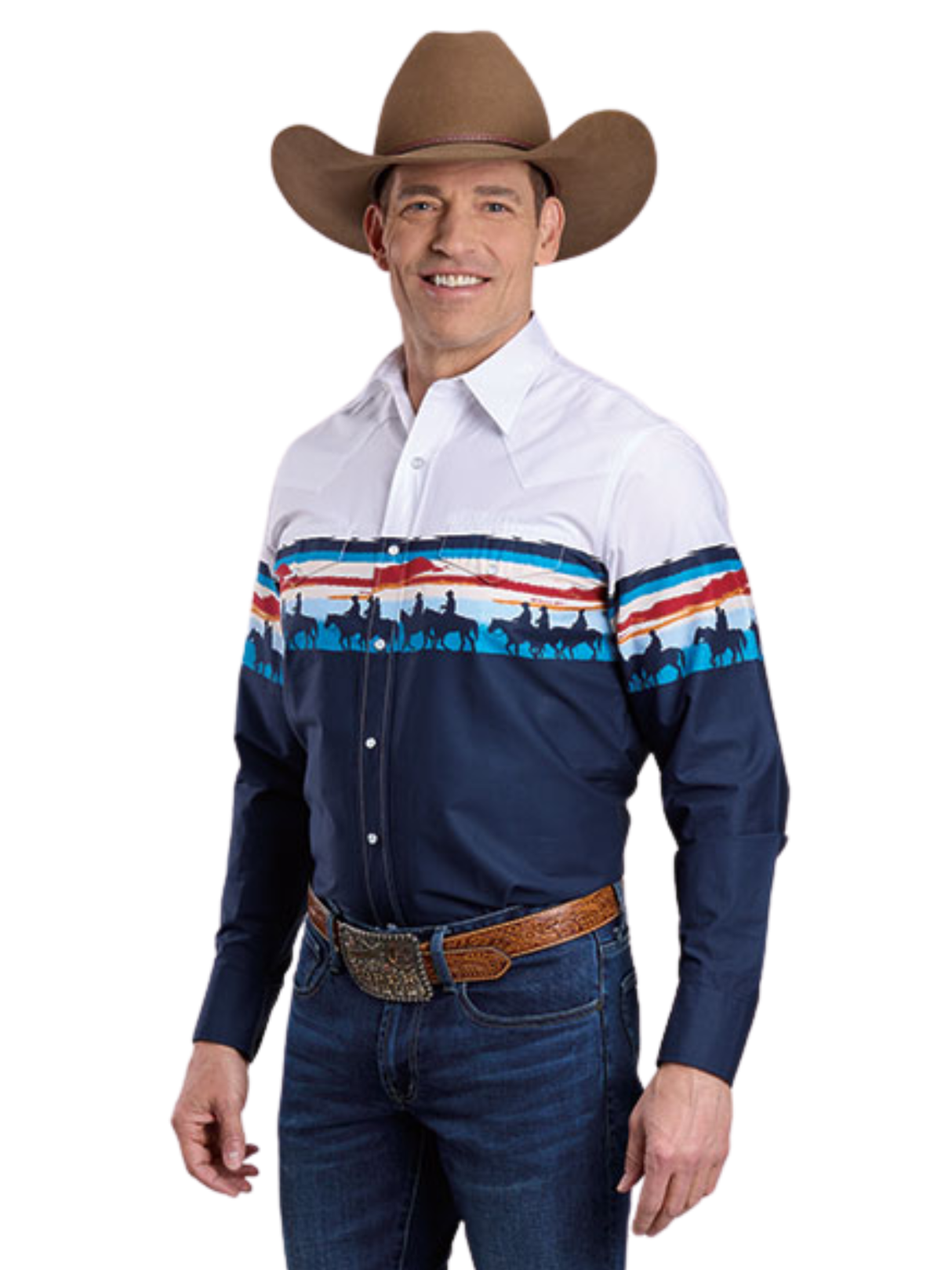 Vintage Sunset Border Collection Western Shirt - Men's