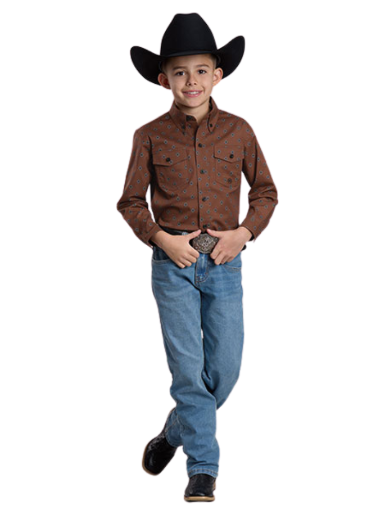 Chemise Western Amarillo Rust - Garçon
