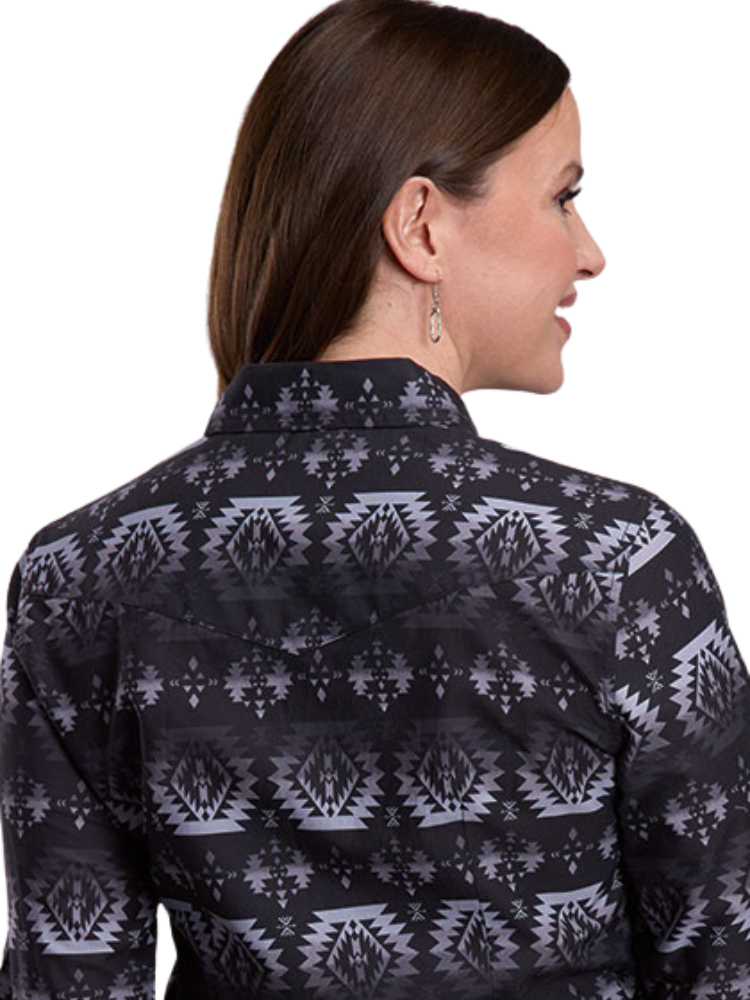 Chemise Western Horizontal Ombre Aztec - Femme
