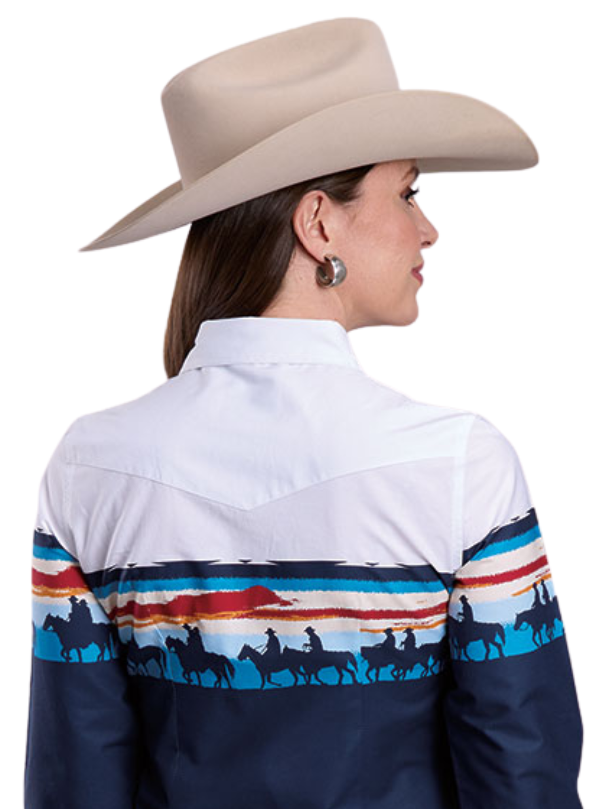 Vintage Sunset Border Collection Western Shirt - Women's
