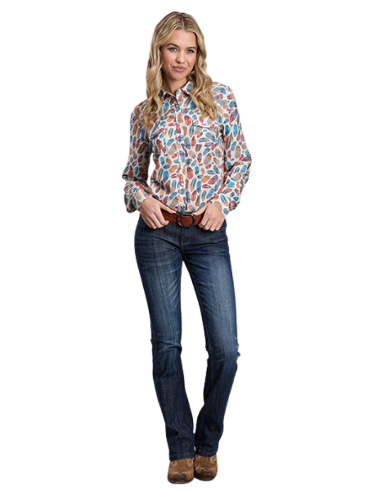 Chemise western Feathers - Femme