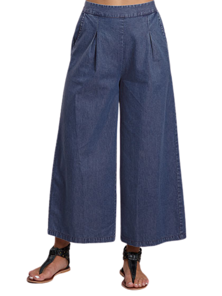 Pantalon Palazzo Denim Studio West - Femme