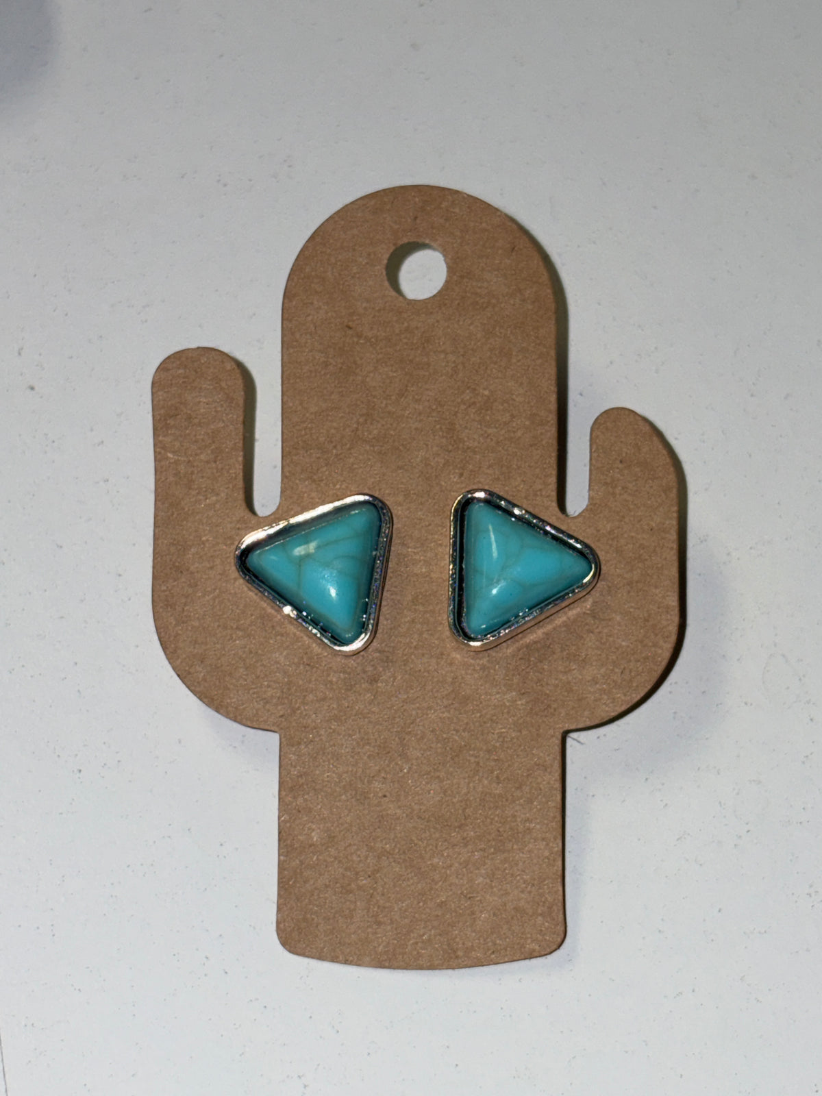 Boucles d'oreilles pierre turquoise