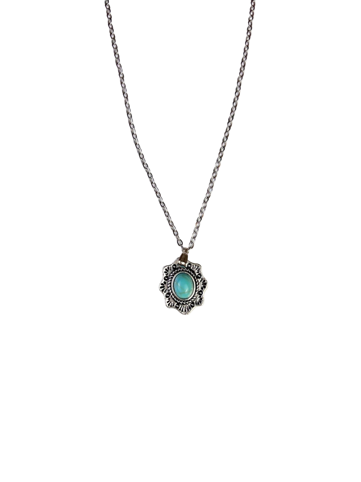 Star necklace with turquoise stone