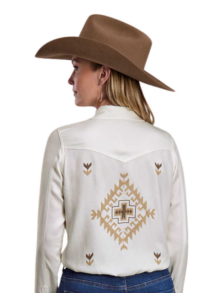 Women's Aztec Embroidered Western Shirt