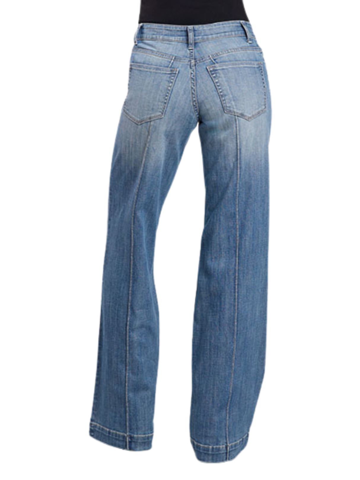 Jeans Western 675 Midrise Wide Leg Bleu - Femme