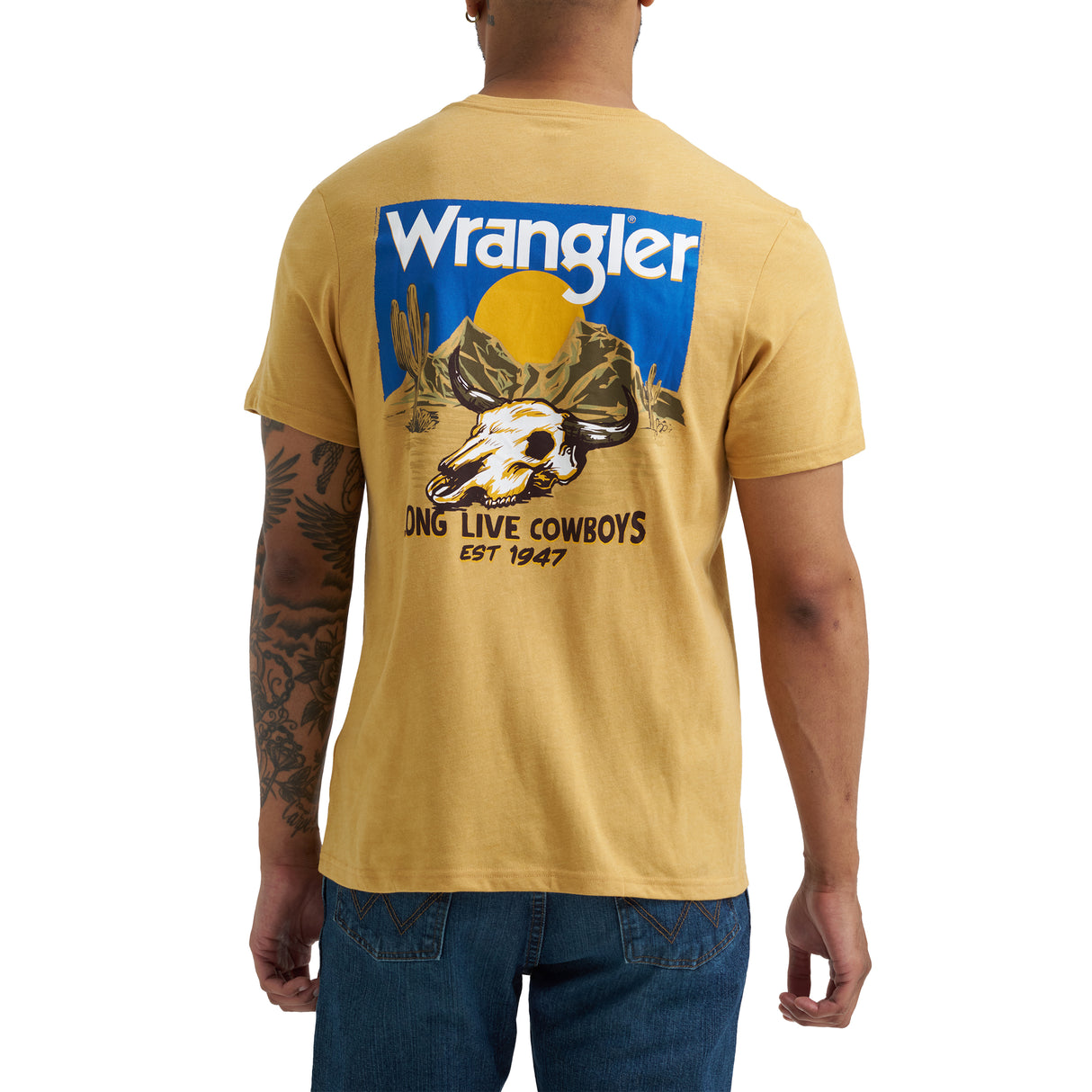 Skull Long Live Cowboys T-Shirt - Men's