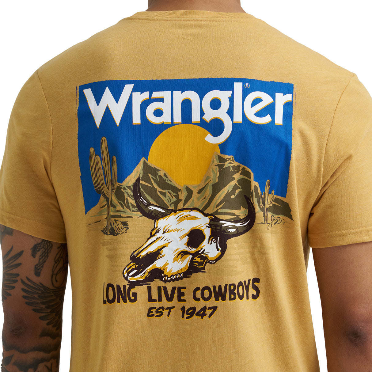 Skull Long Live Cowboys T-Shirt - Men's