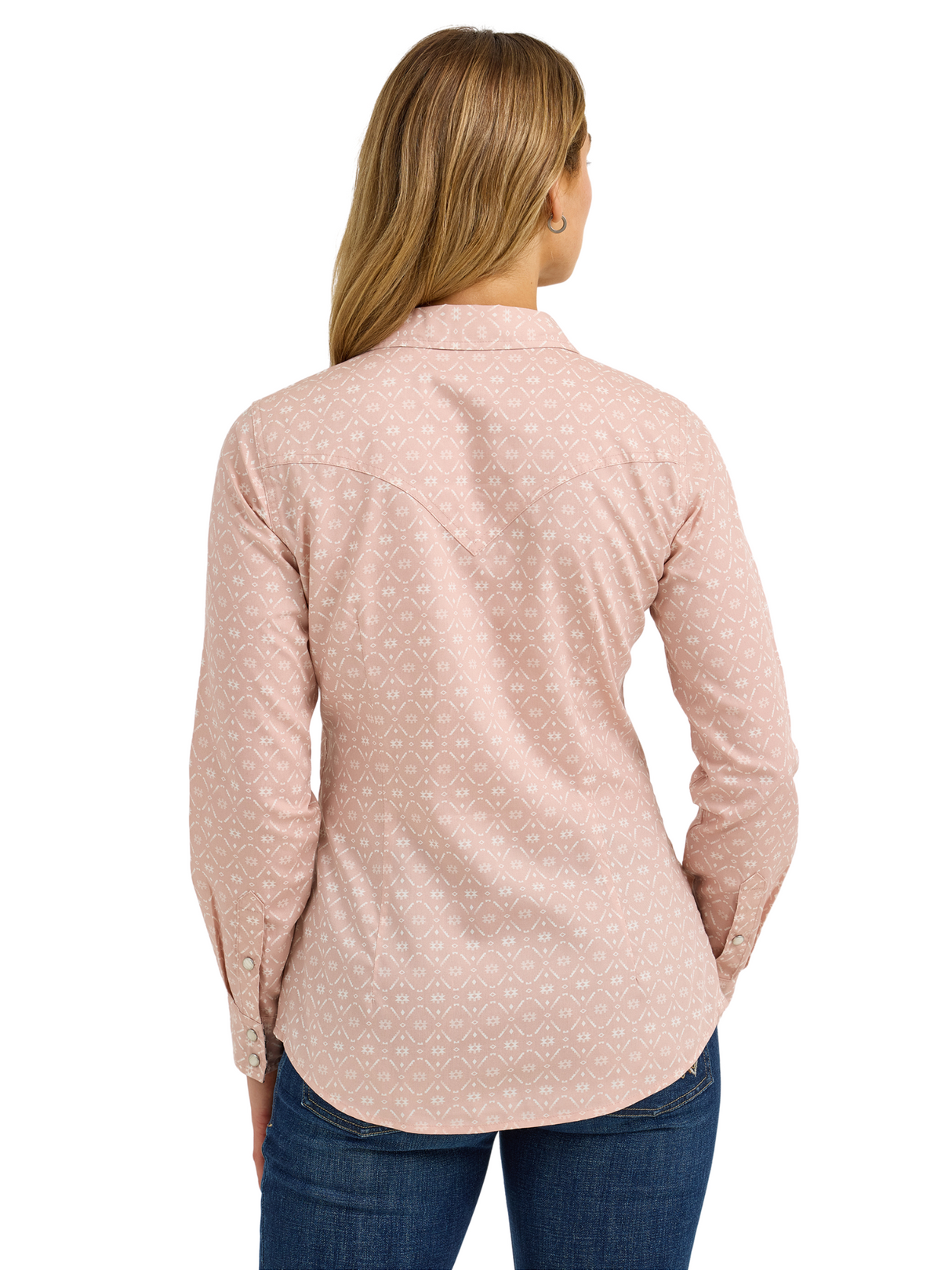 Western Print Pink Shirt - Women