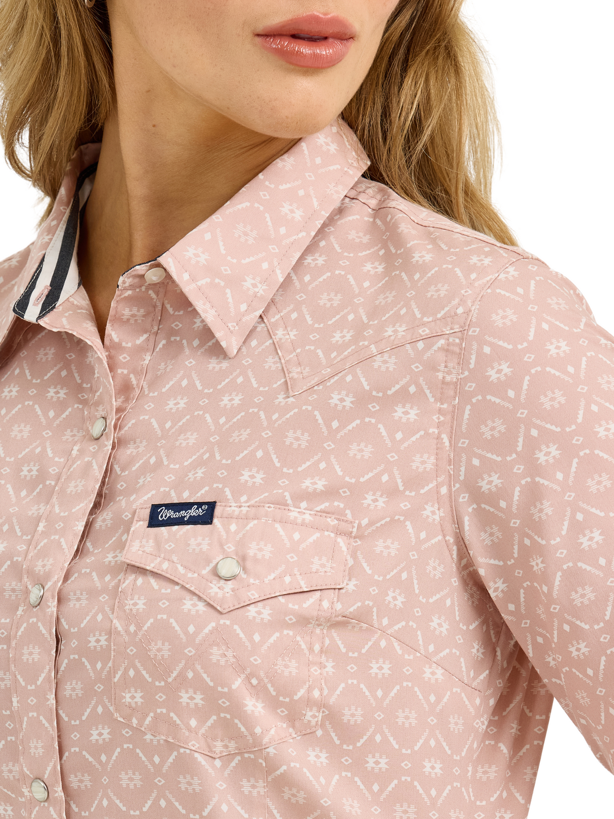 Western Print Pink Shirt - Women