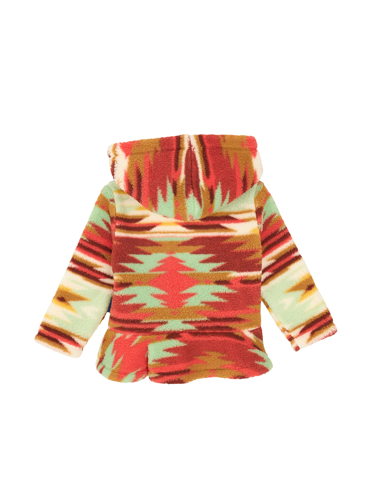 Manteau de sherpa à fermeture éclair Aztec Rose - Bambin