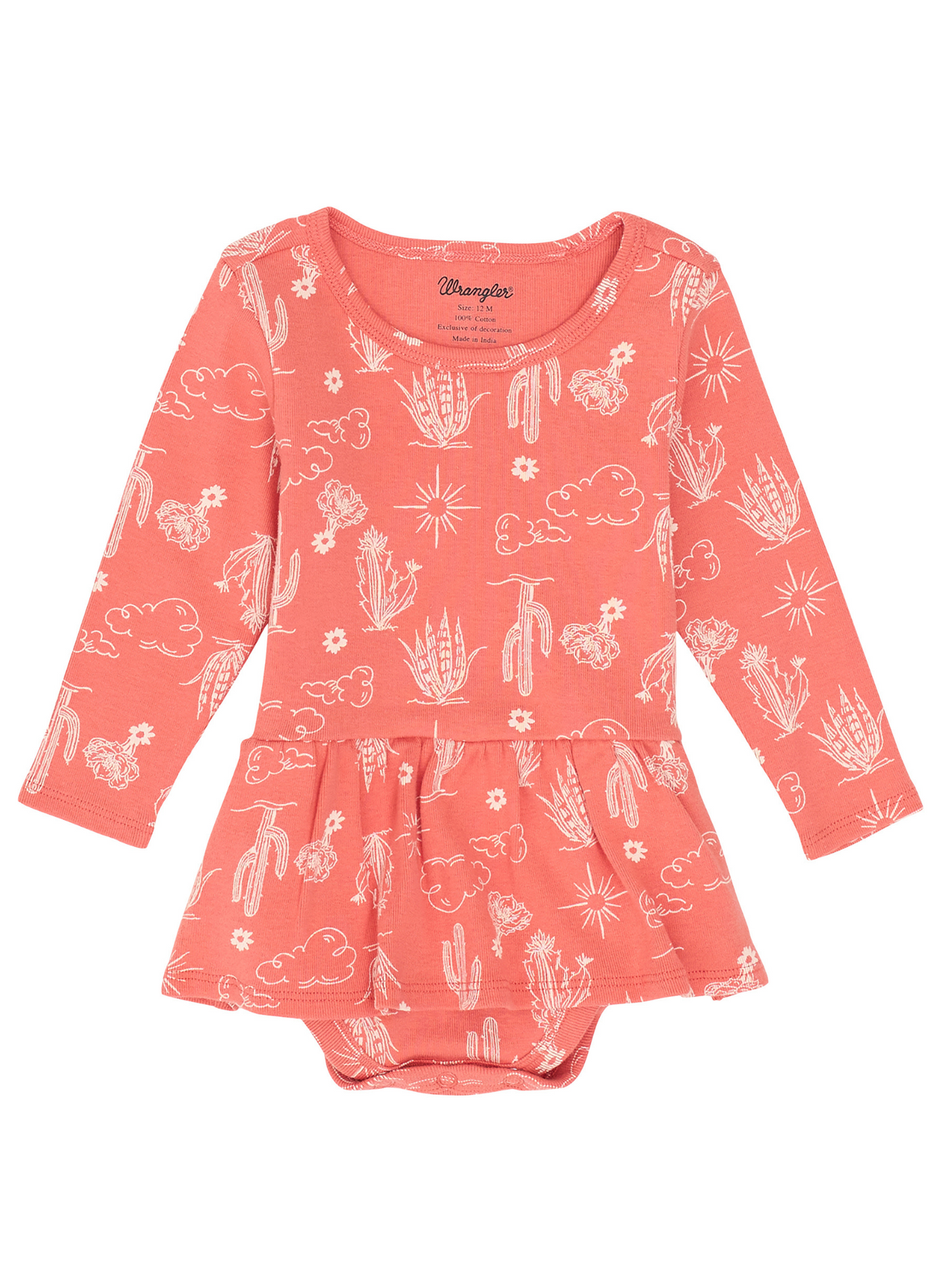Coral Cactus Skirted Bodysuit - Toddler