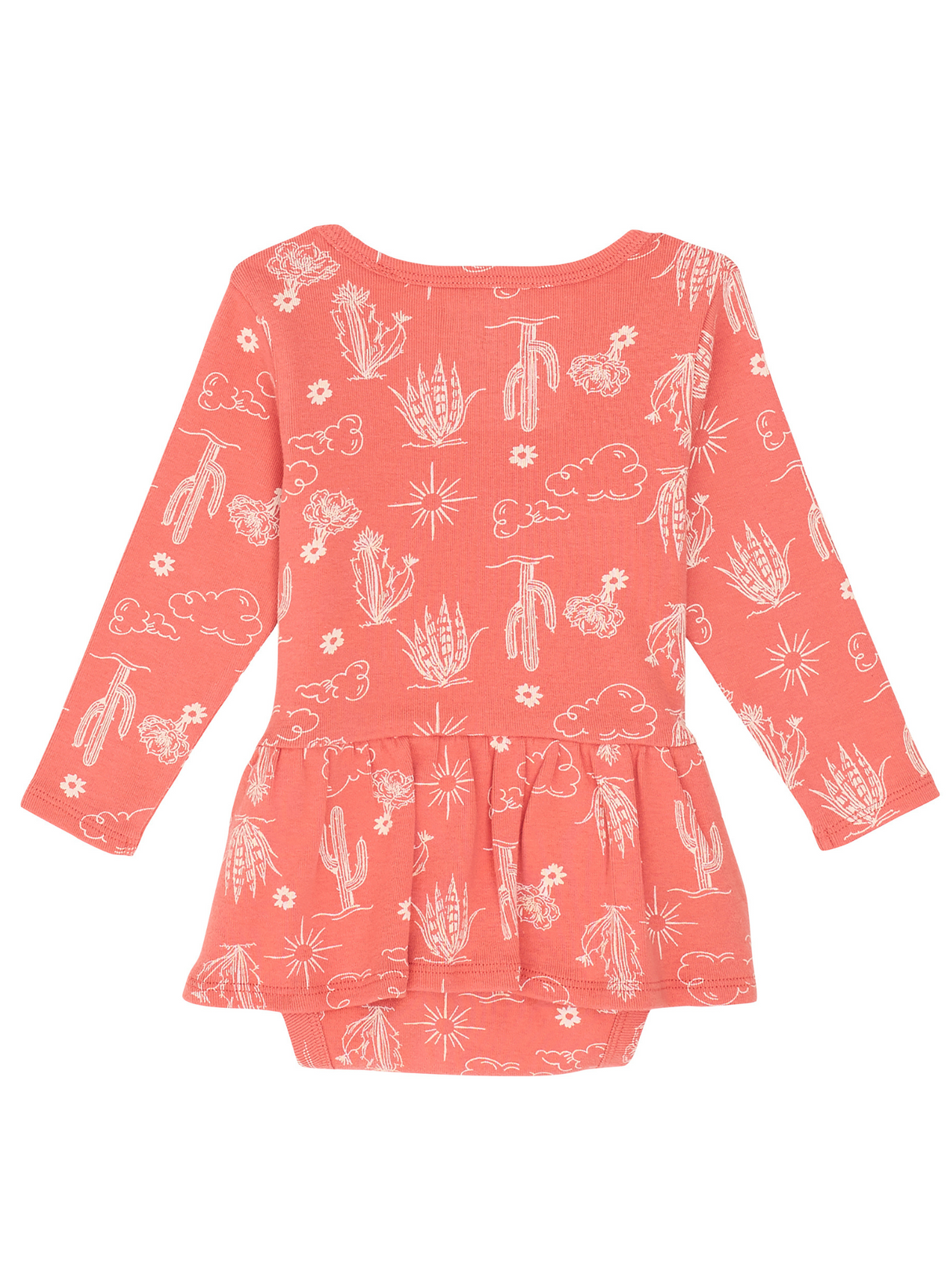 Coral Cactus Skirted Bodysuit - Toddler