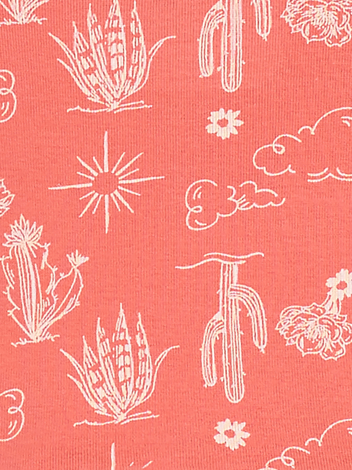 Coral Cactus Skirted Bodysuit - Toddler