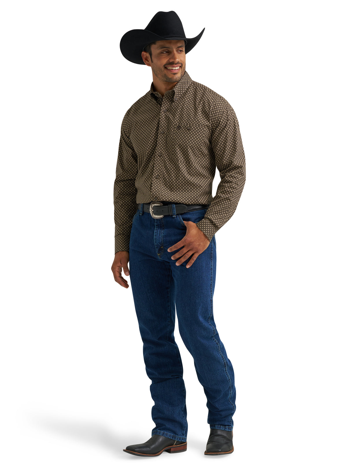 George Strait Brown Multi Shirt - Men