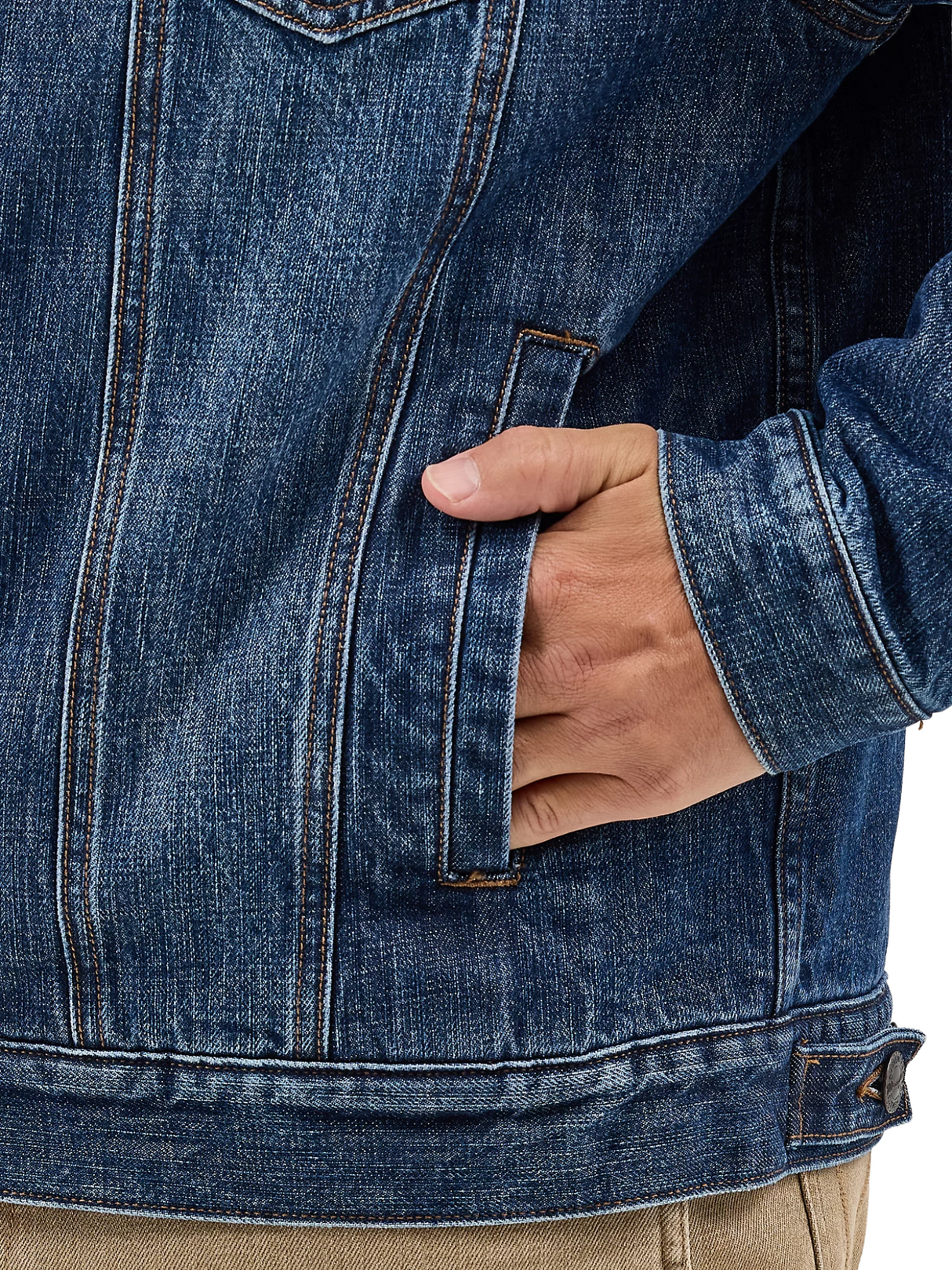 Manteau Western en jeans avec doublure de Sherpa - Homme