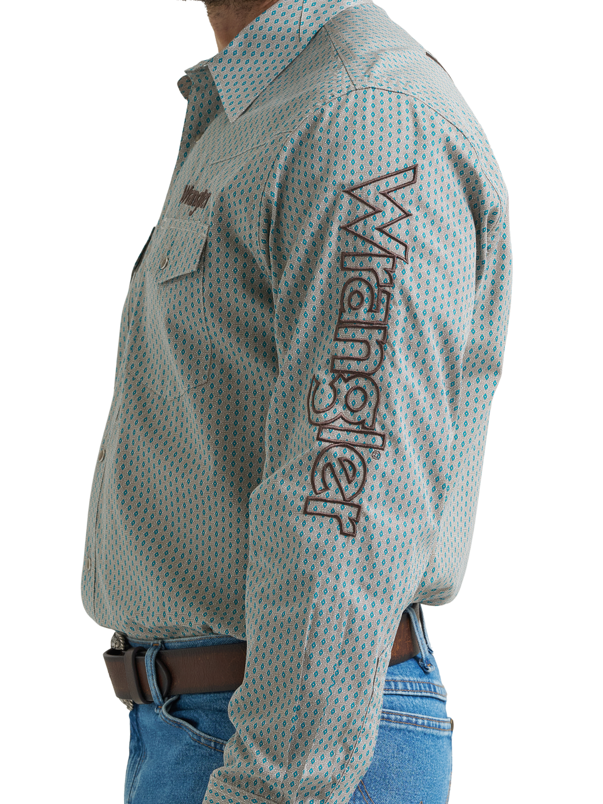 Chemise western snaps Logo Peacock - Homme