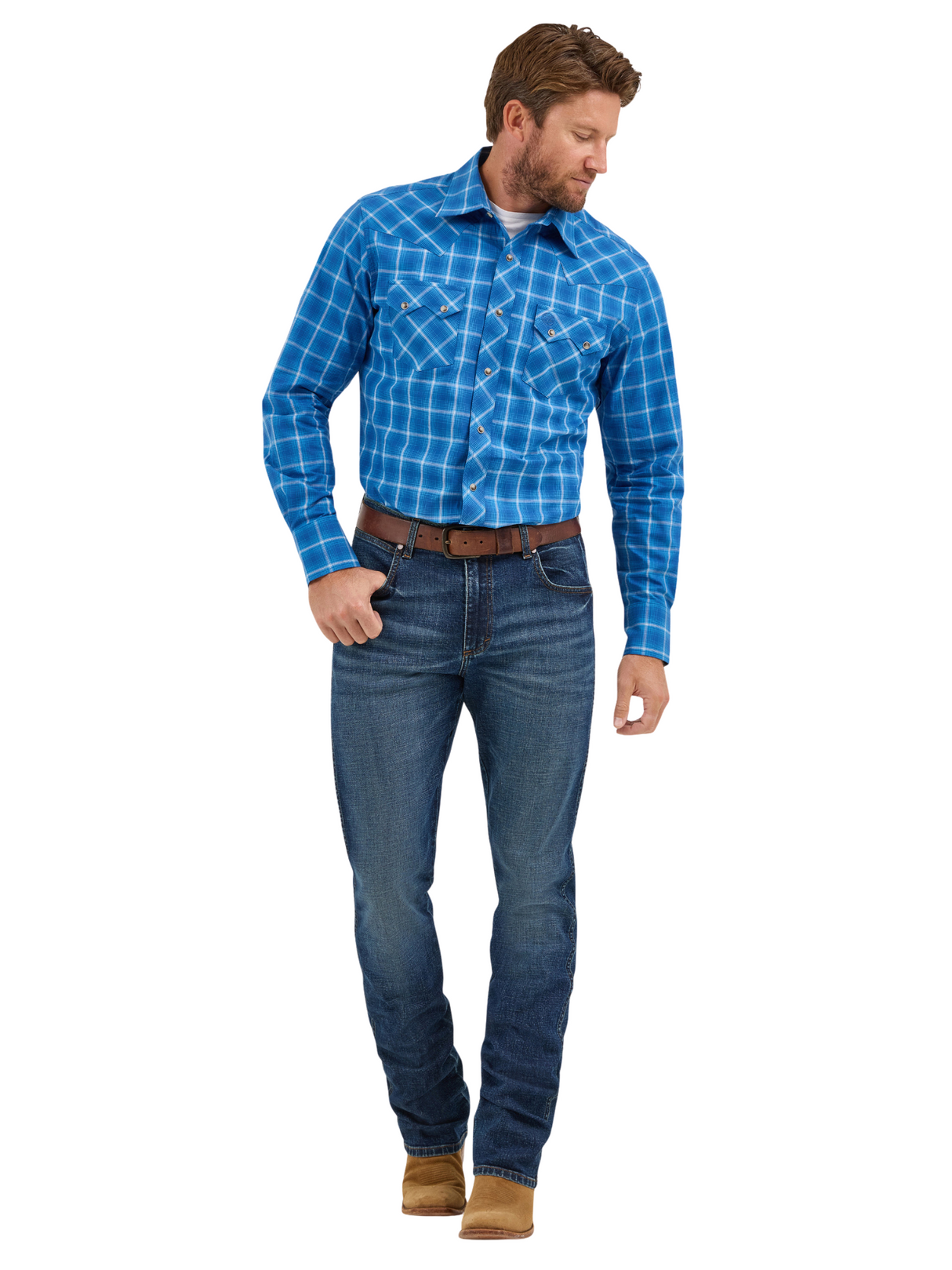 Chemise Western Retro True Blue - Homme