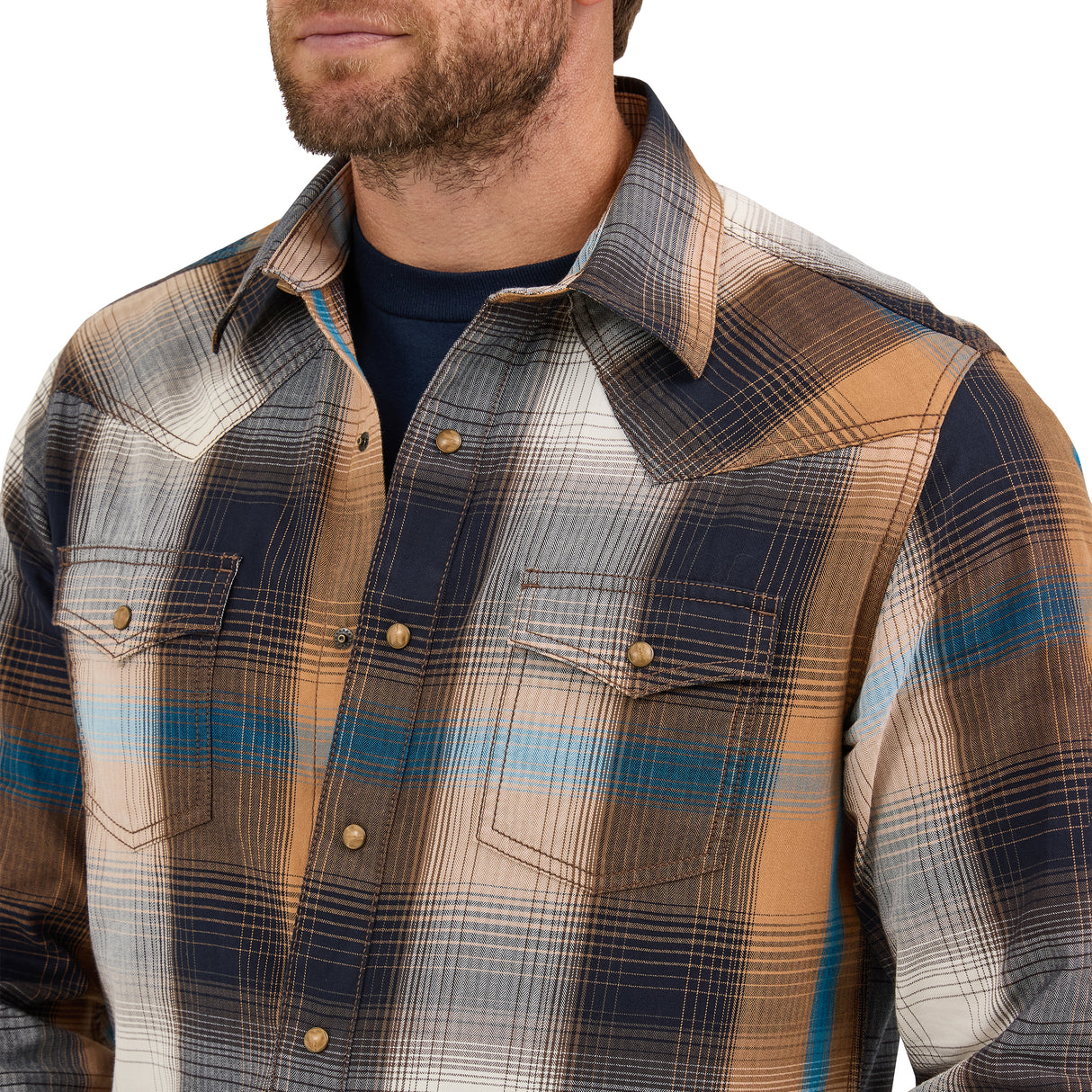 Men's Plaid Western Shirt