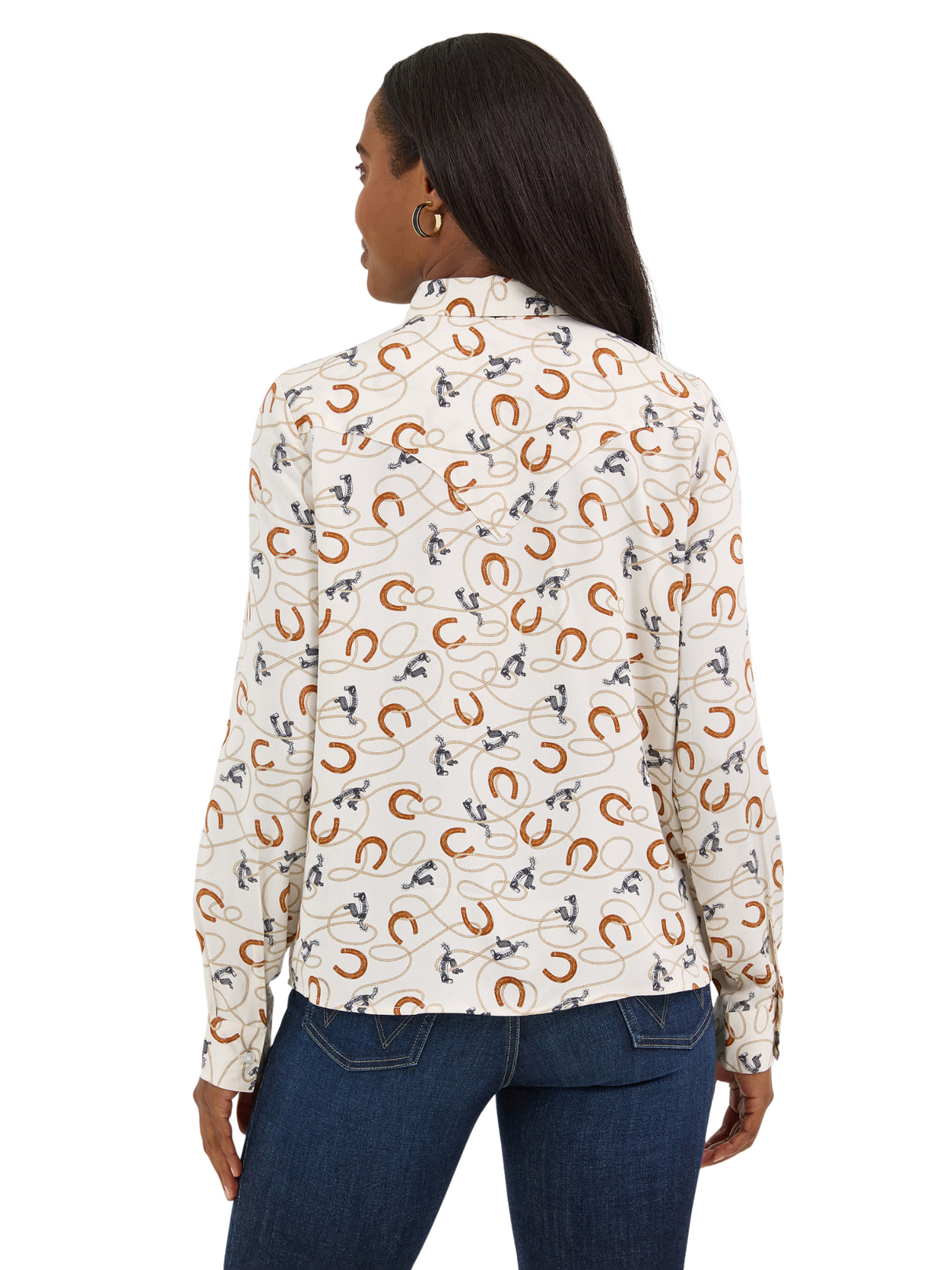 Chemise Western Tie Neck - Femme