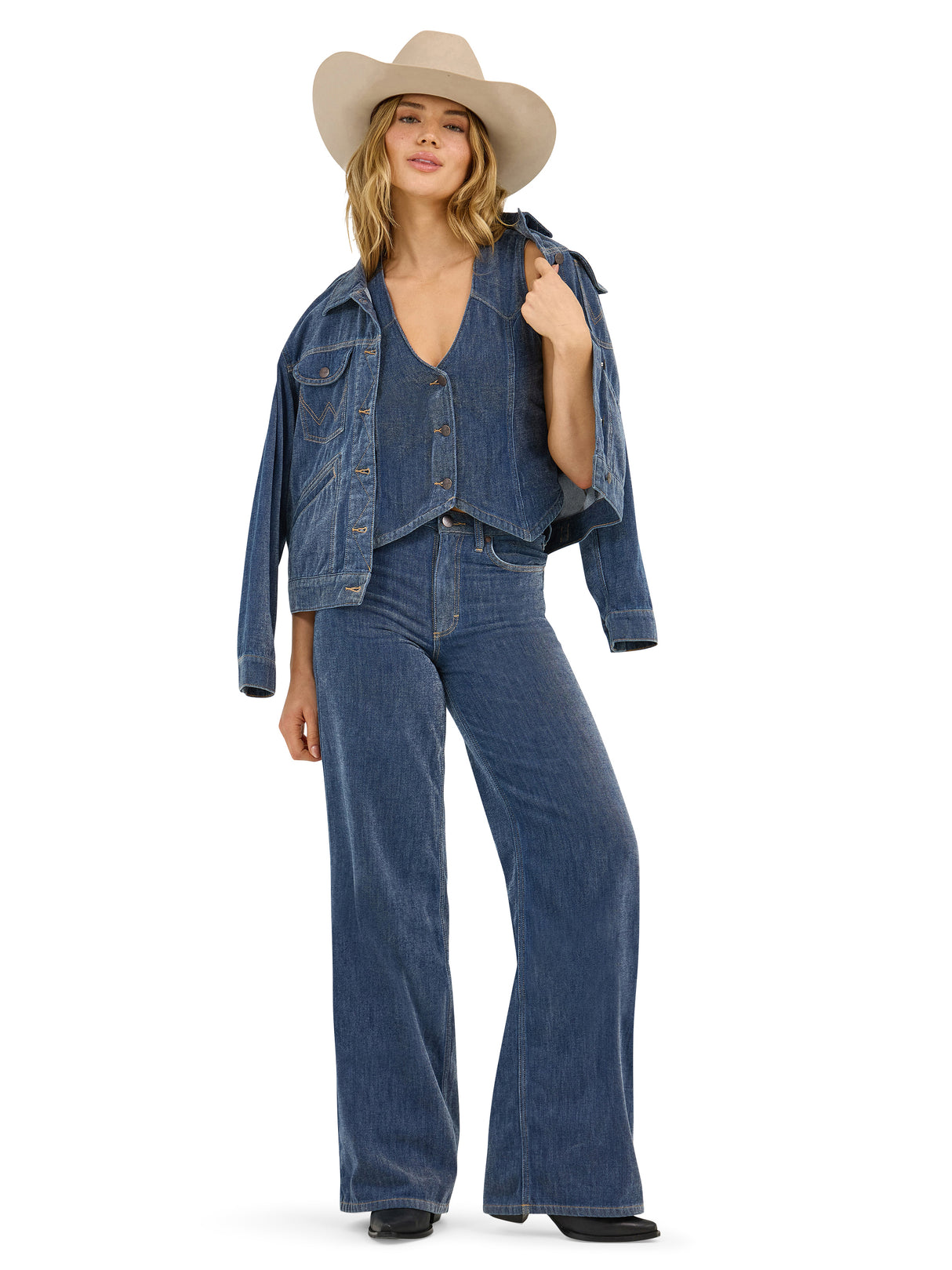 Jeans Retro® Bailey Wide Leg Reagan HR - Femme