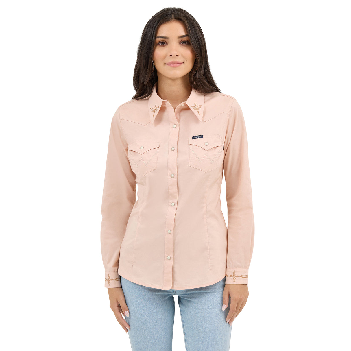 Chemise Western Vintage Rose - Femme