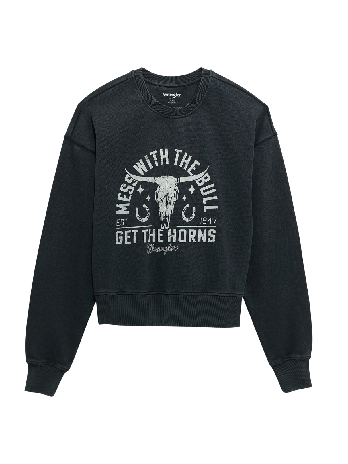 Crewneck Cropped Mess with the bull - Femme