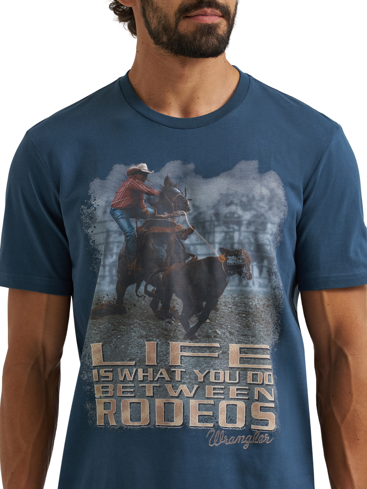 T-Shirt Life Between Rodeos - Homme