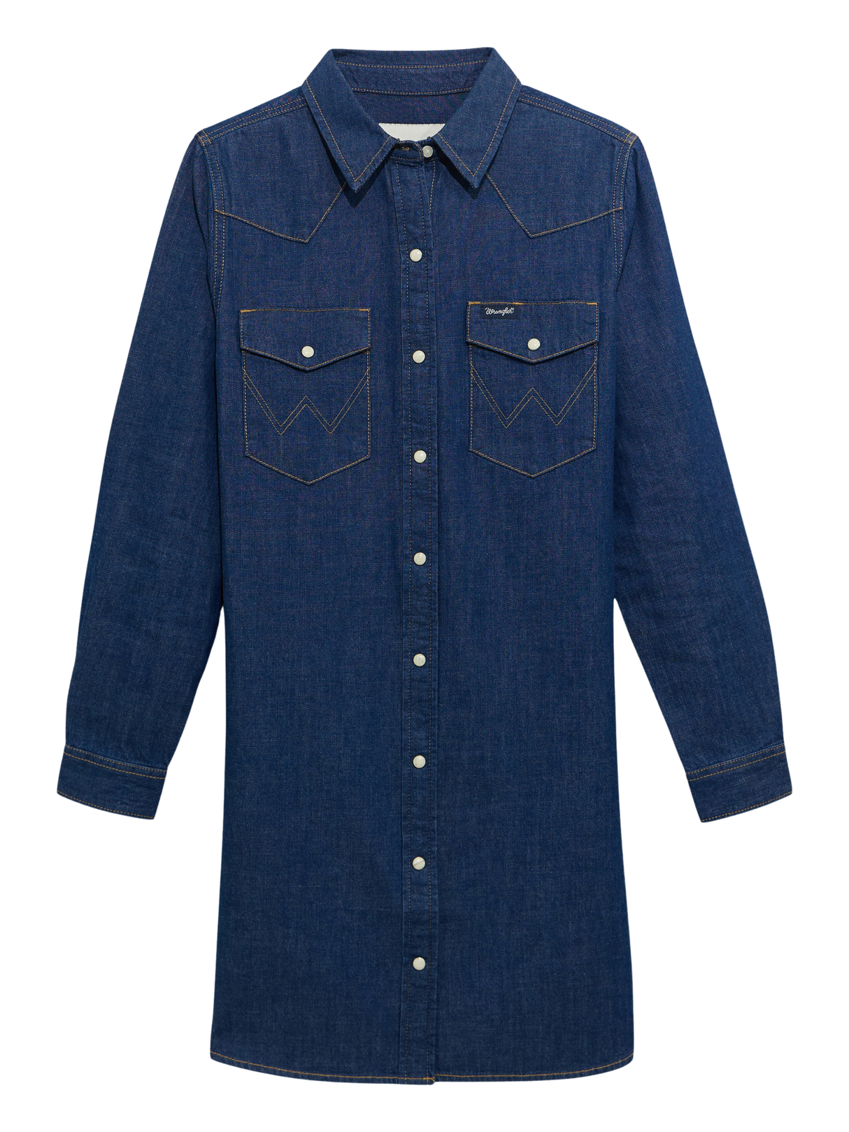 Robe en Denim à snaps - Femme