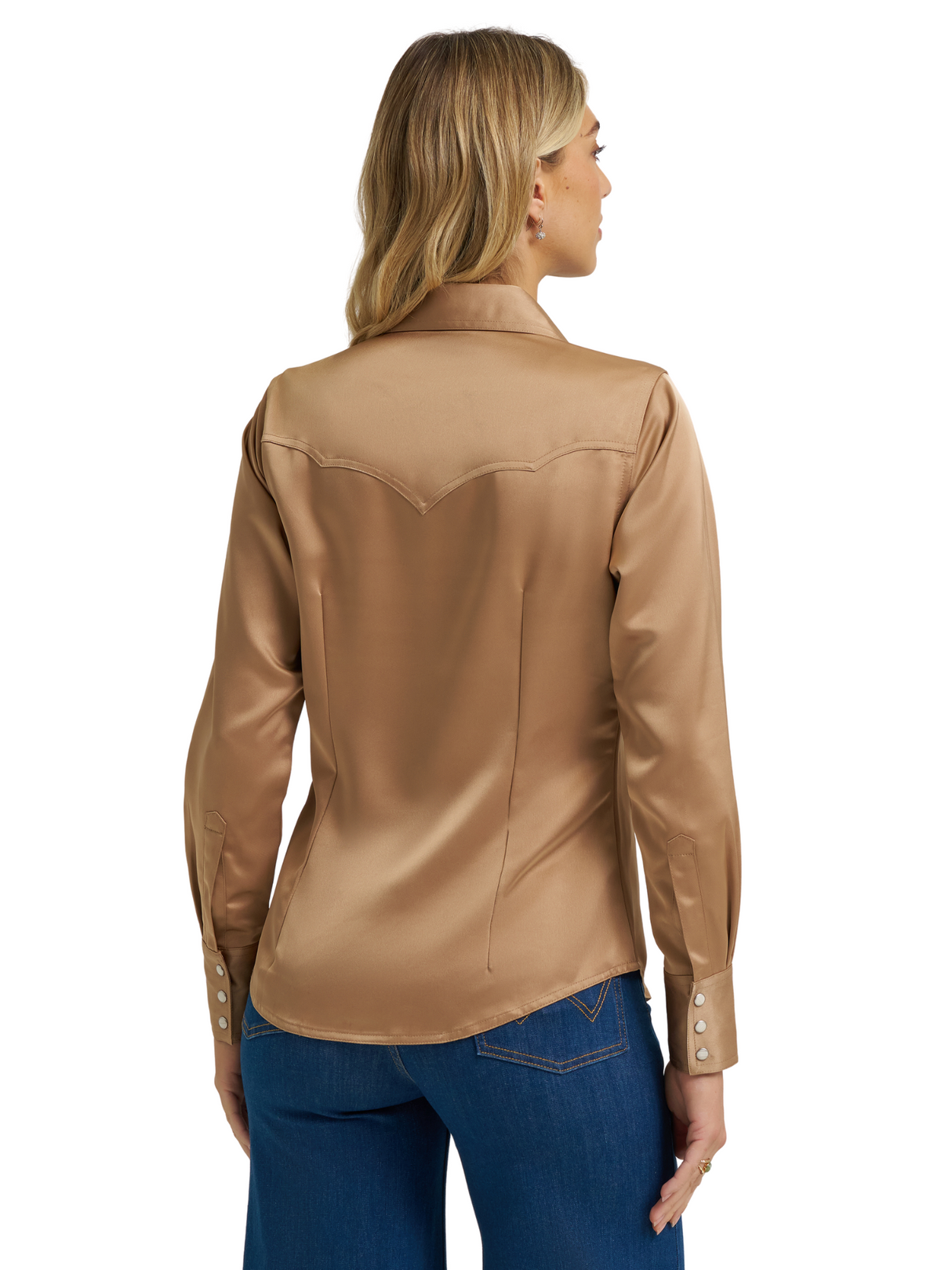 Chemise Wrangler® X Lainey Wilson Gold Satin - Femme