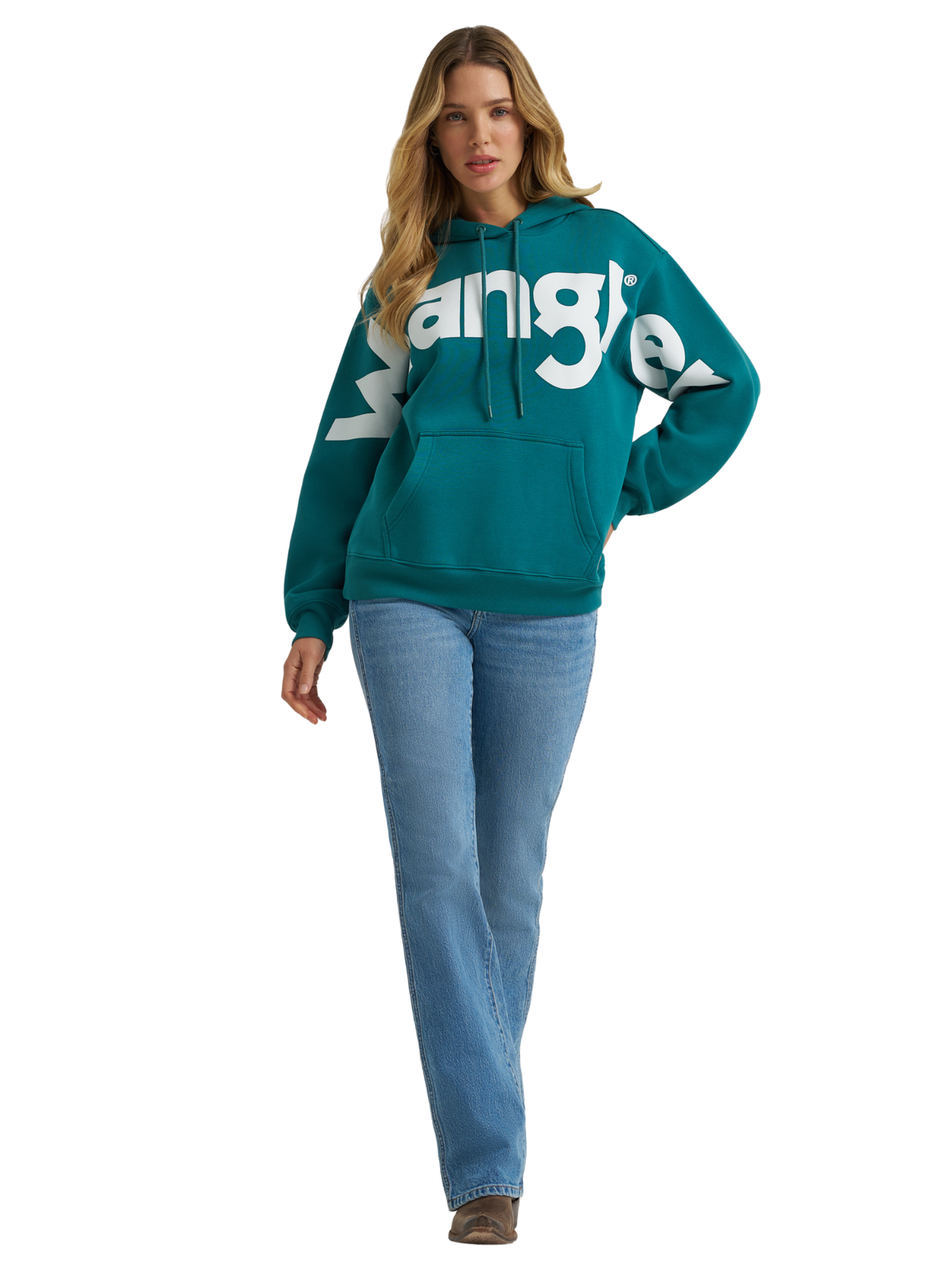 Hoodie Retro® Punchy Teal - Femme
