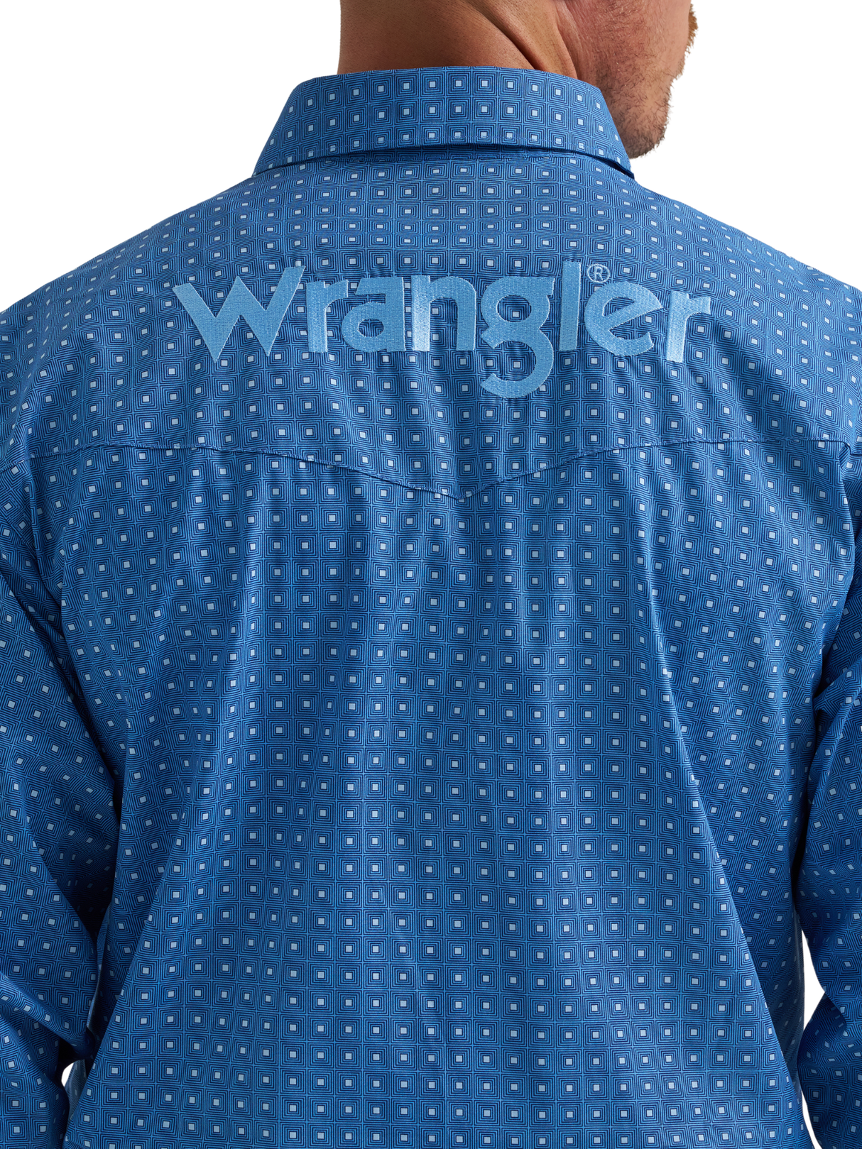 Chemise Western Logo Bleu - Homme