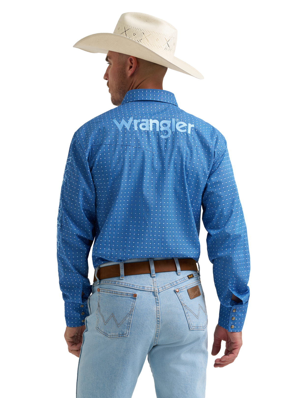 Chemise Western Logo Bleu - Homme