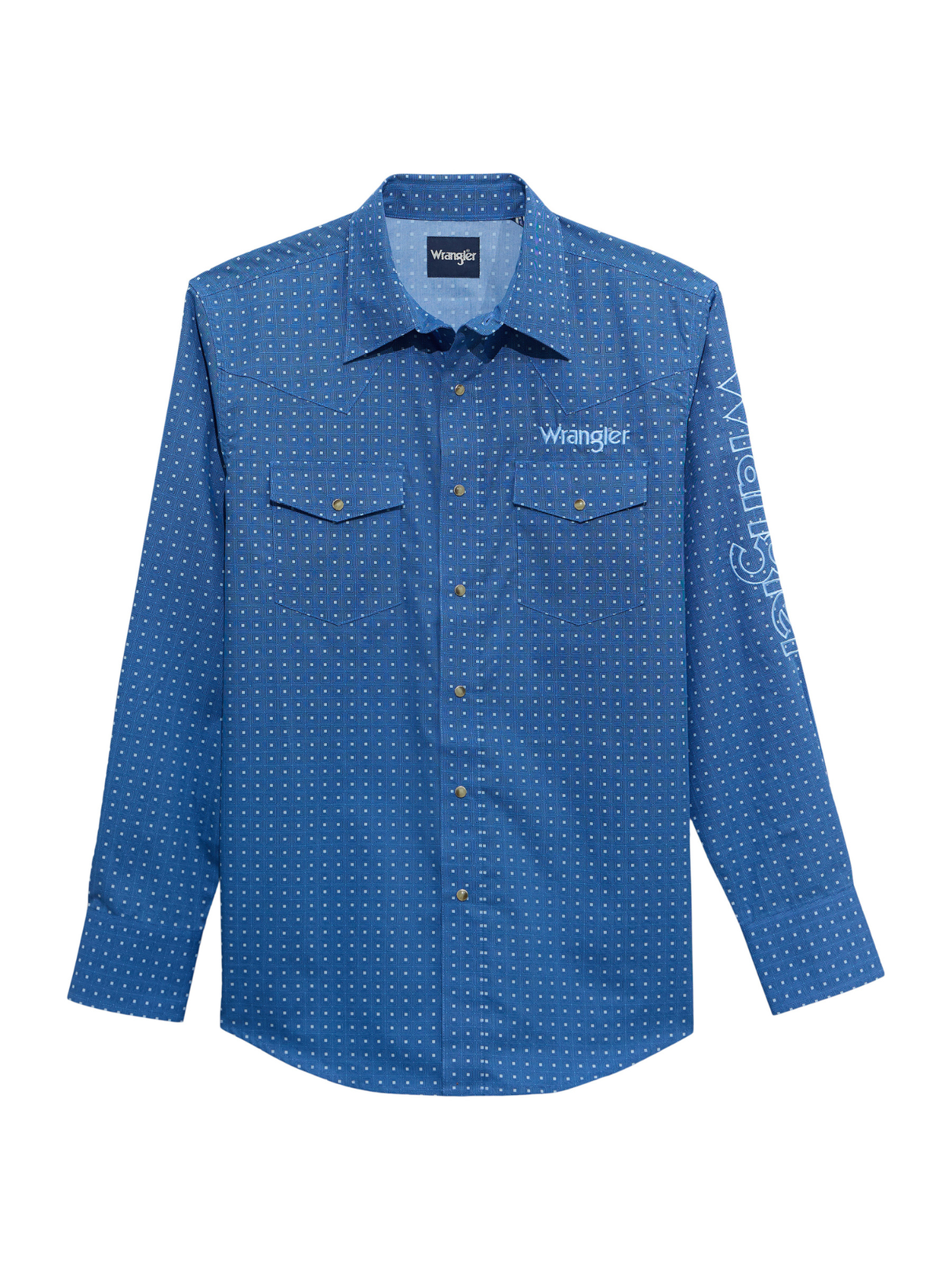Chemise Western Logo Bleu - Homme
