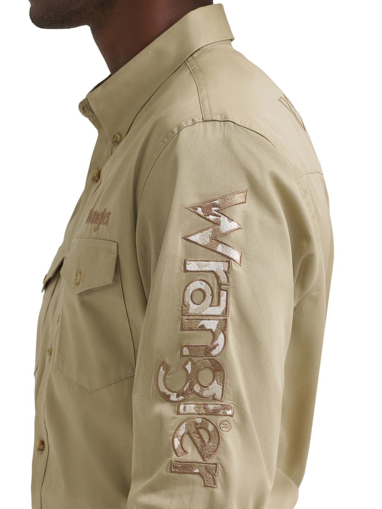 Chemise Western Logo Brune Camo - Homme