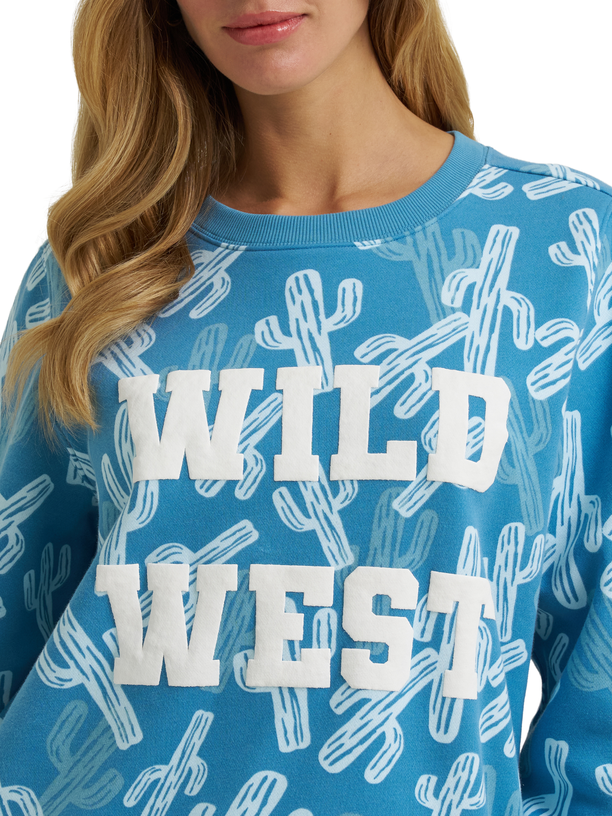 Chandail Retro® Americana Oversized Crew Wild West Cactus - Femme