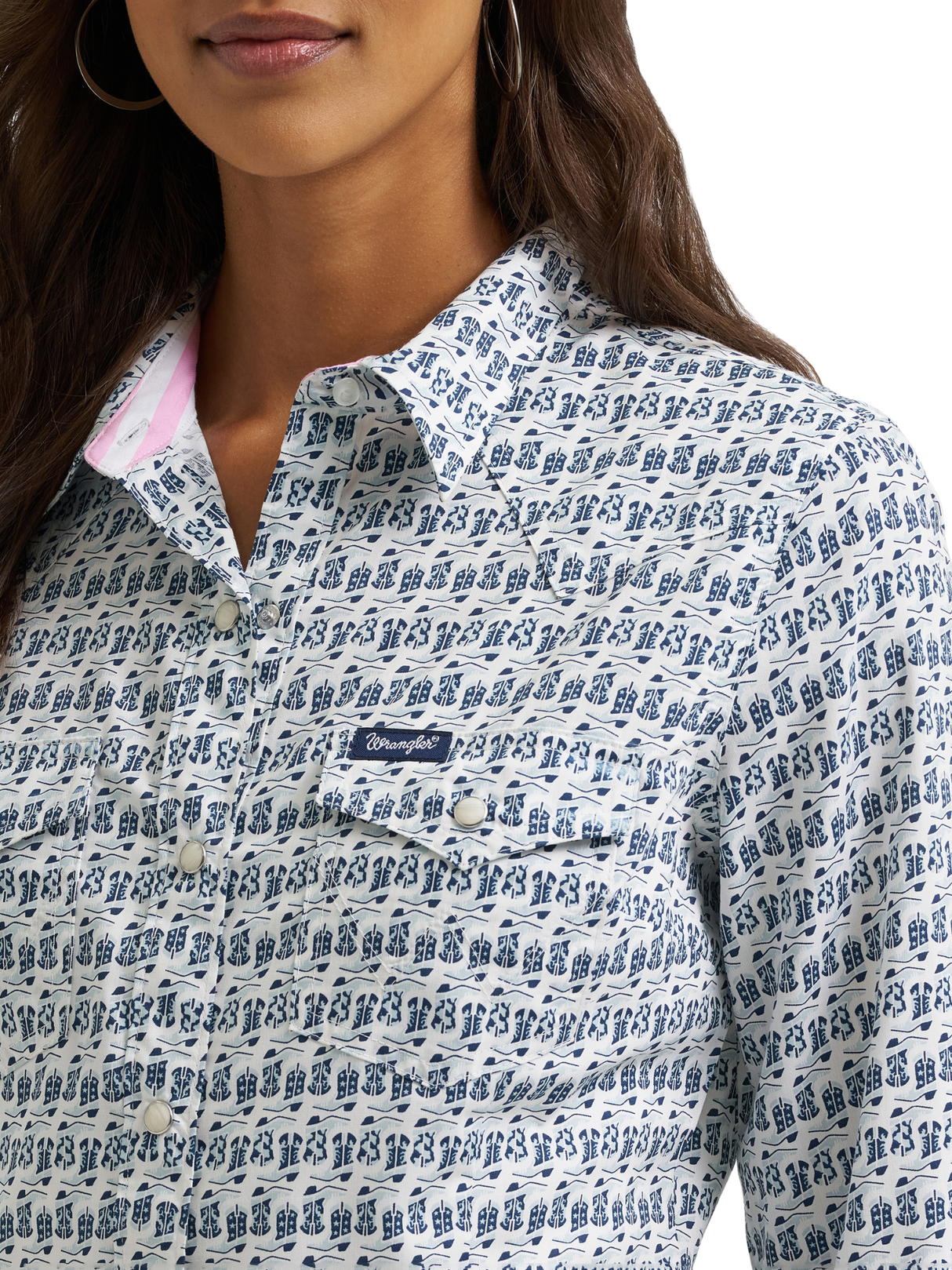 Chemise Western à snaps Blue Boots - Femme