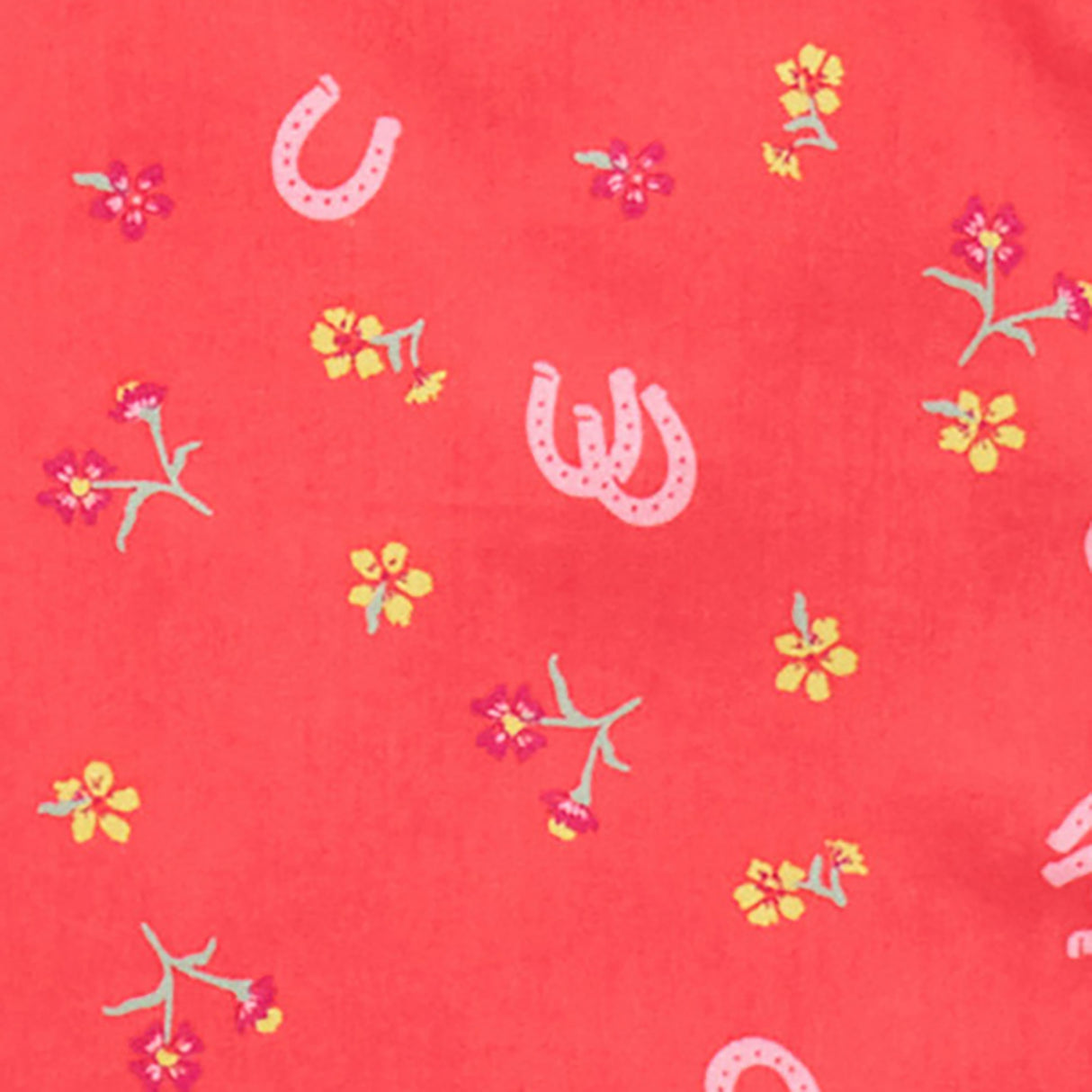 Girls' Pink Horseshoe Western Shirt