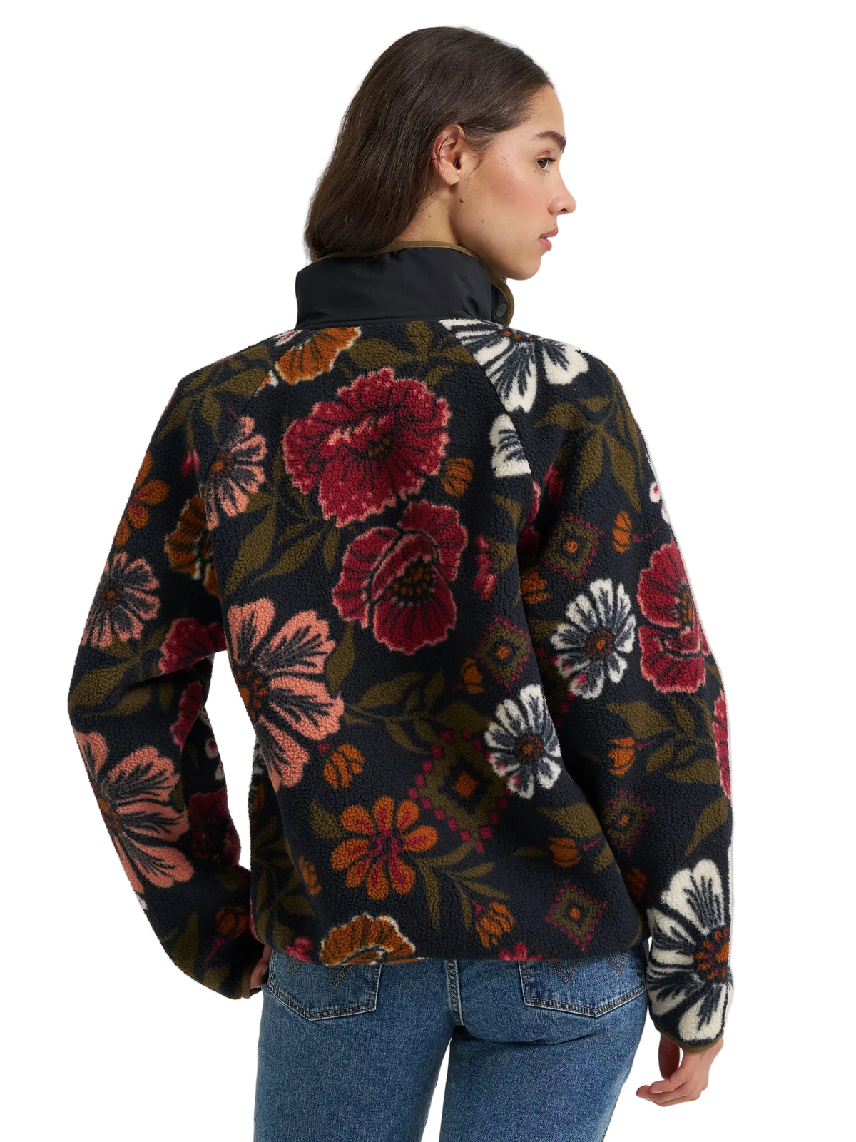 Women's floral sherpa jacket