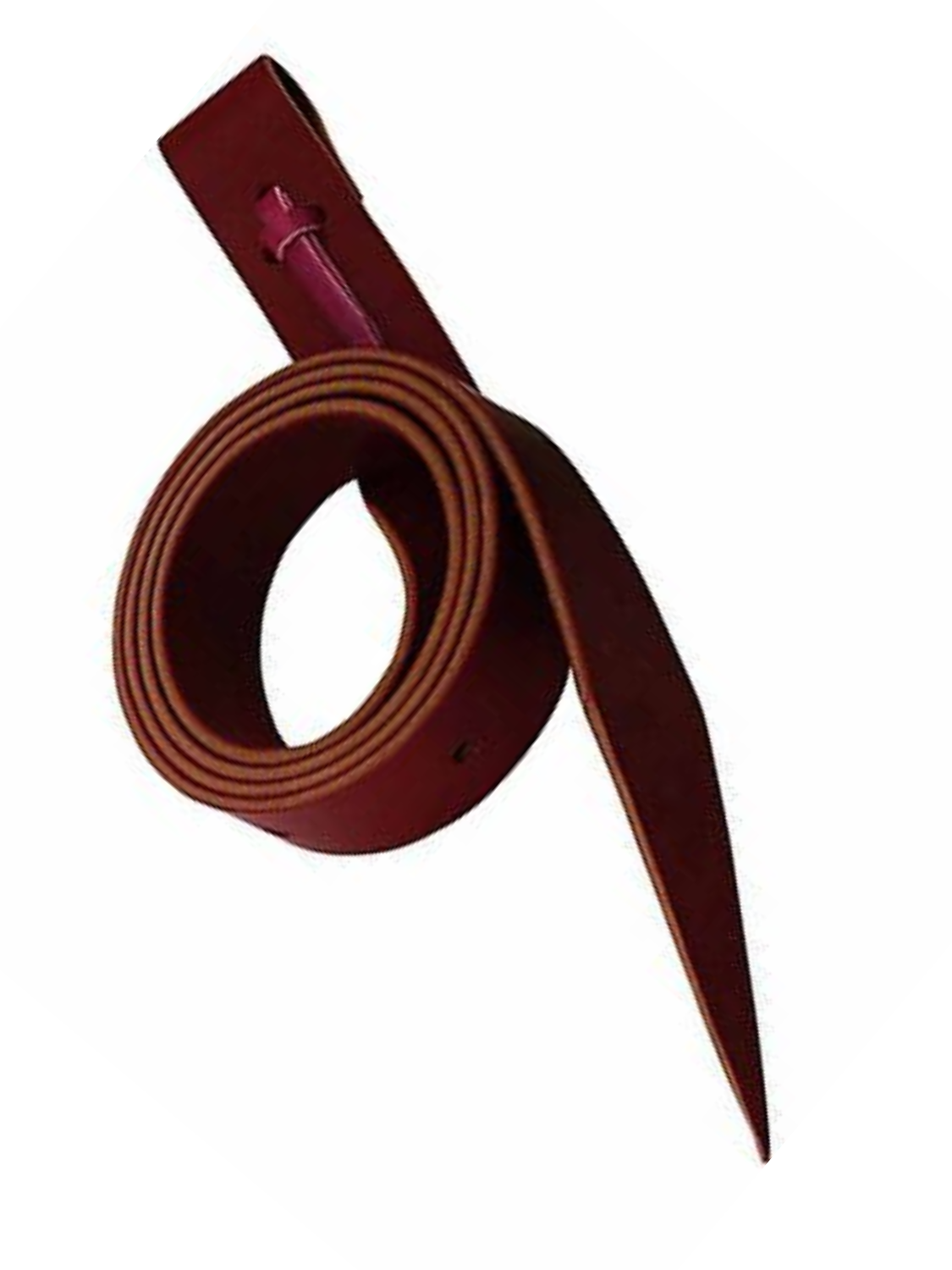 Dale Rodriguez Burgundy Leather Long Western Strap