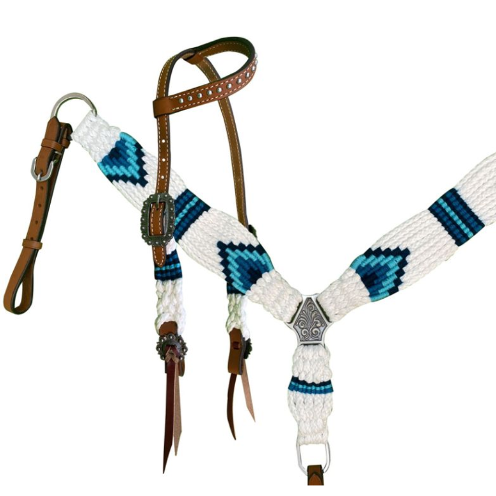 Ensemble de bride et bricole en Mohair - Poney