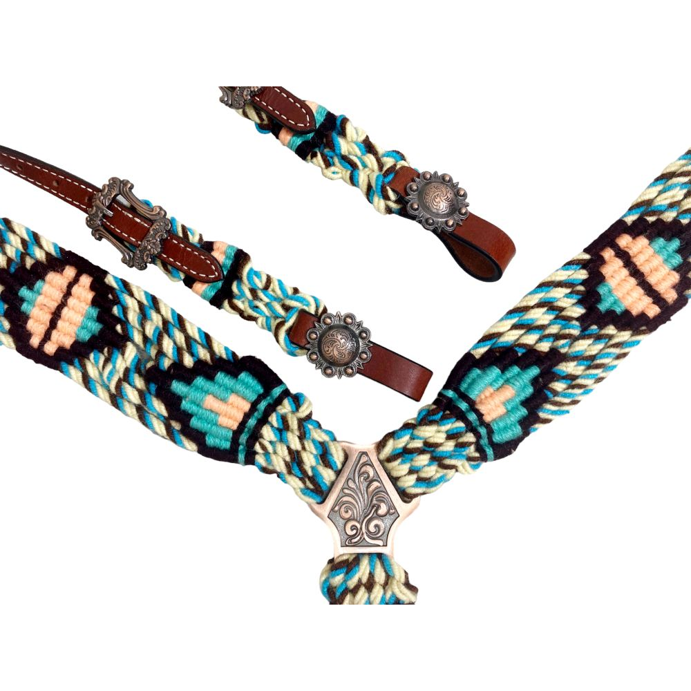 Glade Mohair Bridle and Breastplate Set