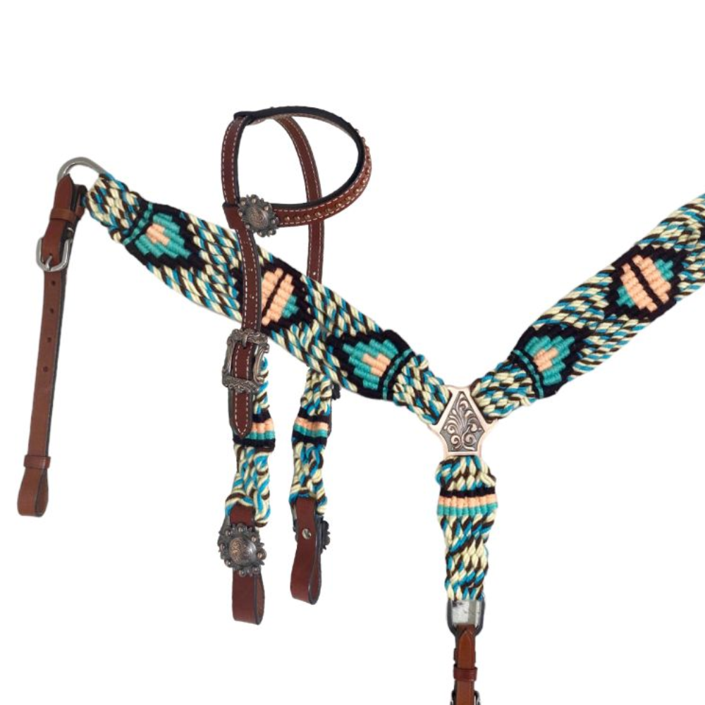 Glade Mohair Bridle and Breastplate Set