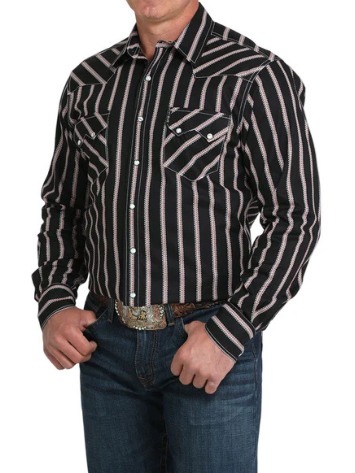 Chemise Western Rayée - Homme