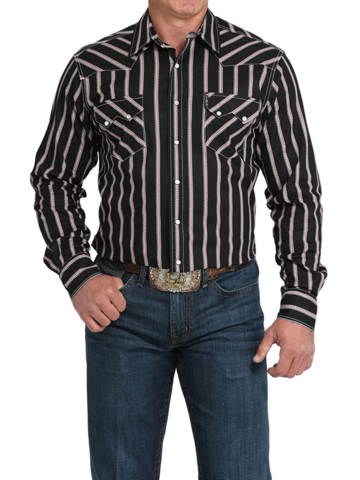 Chemise Western Rayée - Homme