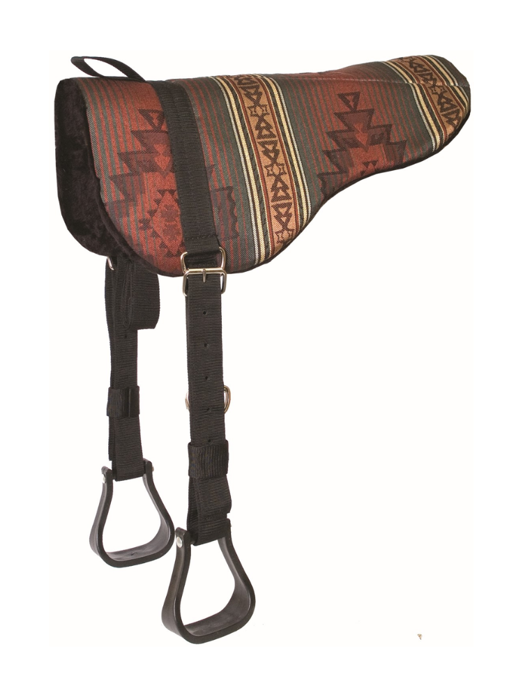 Tapis bareback Herculon avec étriers