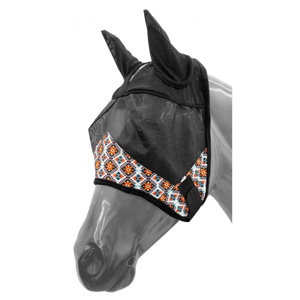 Fly mask with forelock opening