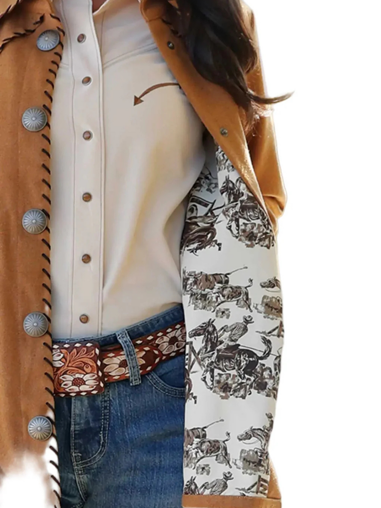 Veste-Chemise Style Western - femme